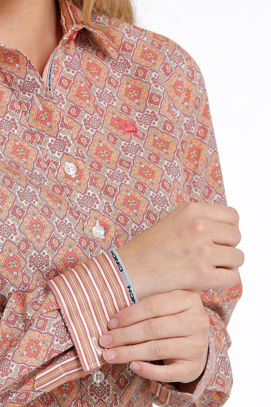 BLOUSE CINCH PRINT MULTI