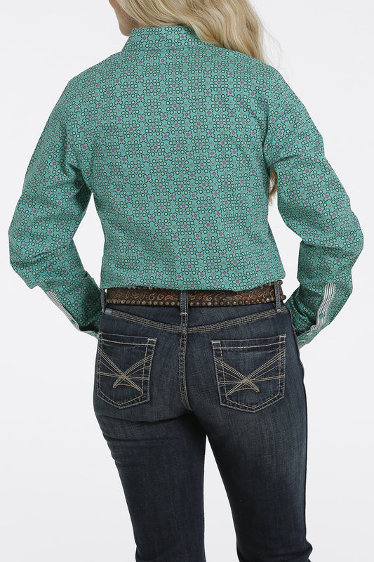 CINCH WMS LS PRNT GREEN