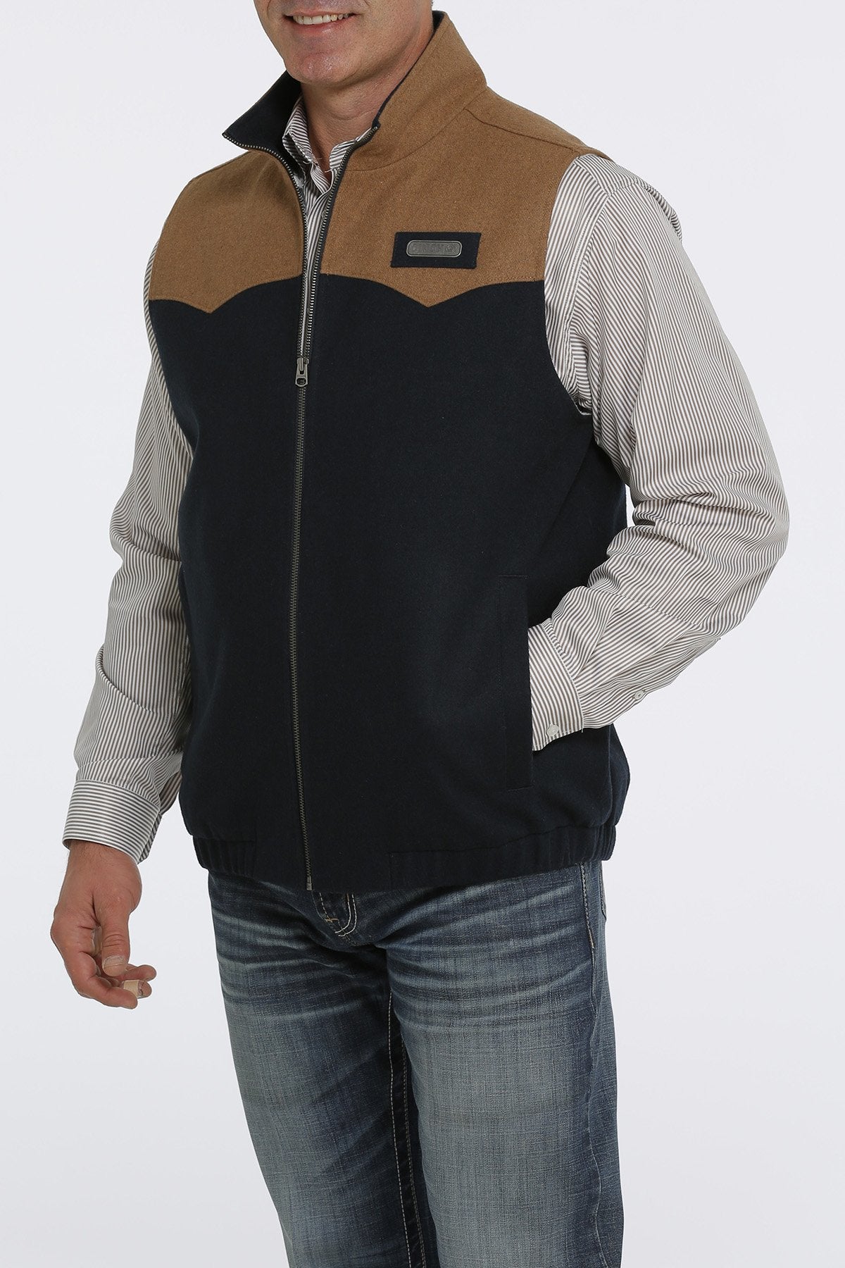 CINCH WOOLY VEST NAVY