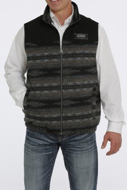 CINCH MNS WOOLY VEST BLK