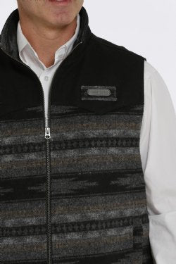 CINCH MNS WOOLY VEST BLK