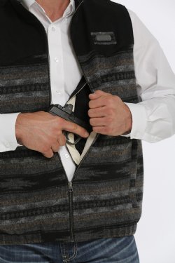 CINCH MNS WOOLY VEST BLK