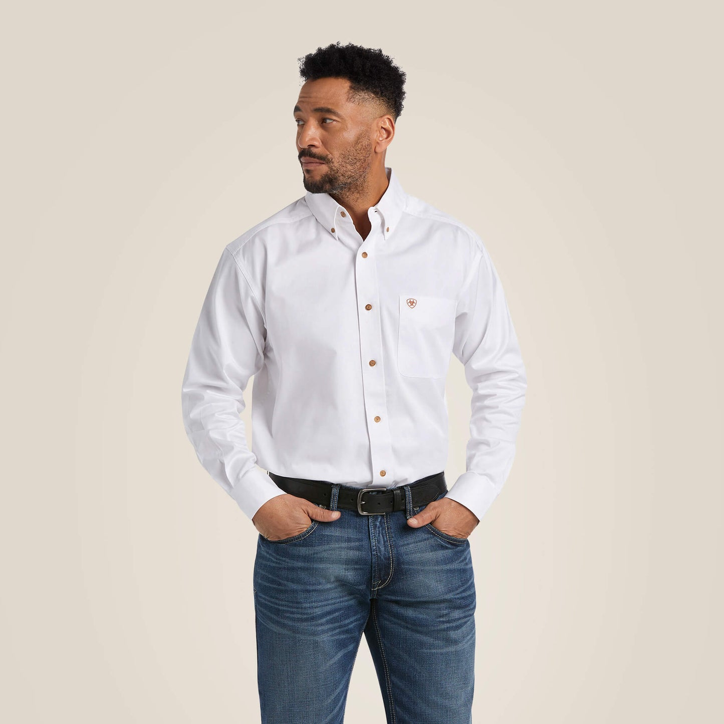 ARIAT SOLID WHITE SHIRT