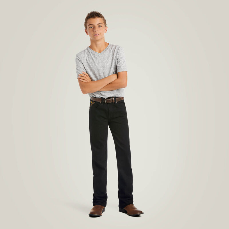 JEAN ARIAT BOYS STRAIGHT LEG BLACK