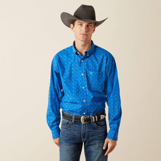 ARIAT MENS CARTER LS SHIRT WF PRNT