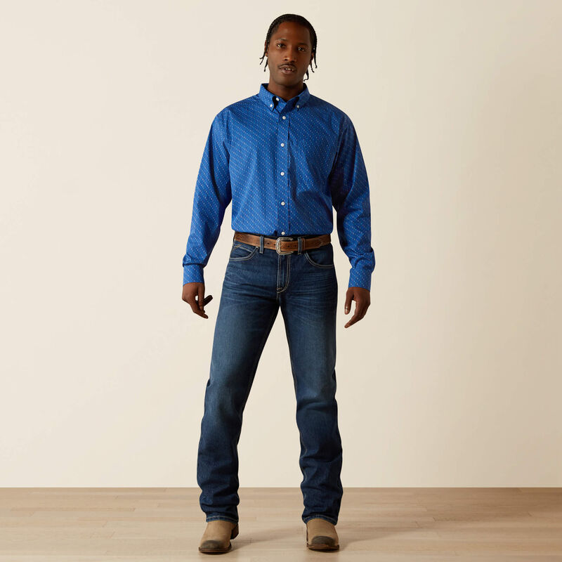 ARIAT MENS CHASE LS SHRT WF PRNT