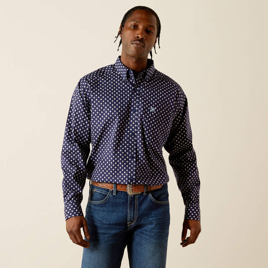 ARIAT MENS STONE LS SHIRT PRINT