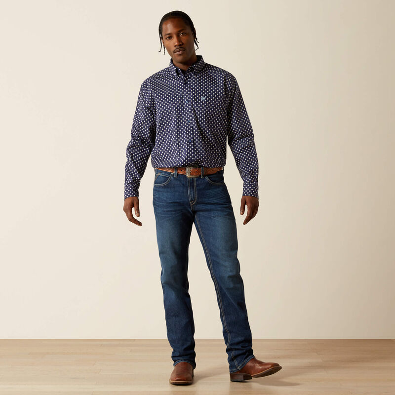 ARIAT MENS STONE LS SHIRT PRINT
