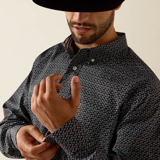 ARIAT MNS WF LS SHRT PRNT