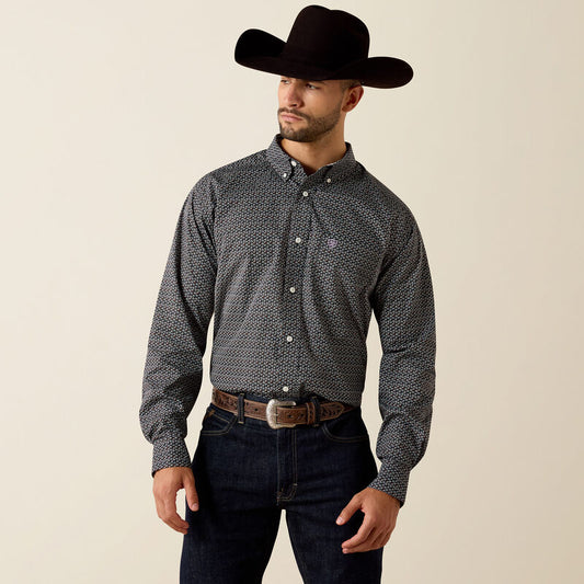 ARIAT MNS WF LS SHRT PRNT