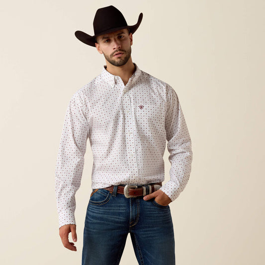 ARIAT MENS WRINKLE FREE LS SHRT PRNT