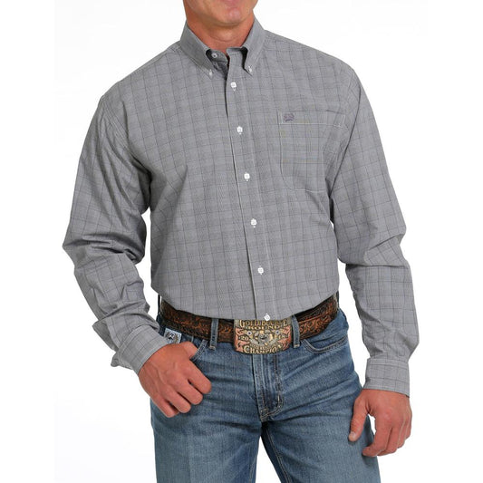 CINCH MNS LS SHIRT PLAID