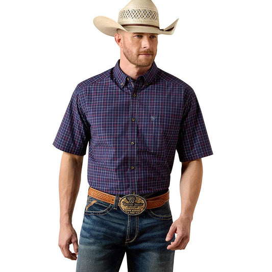 ARIAT MENS SS SHRT PLAID