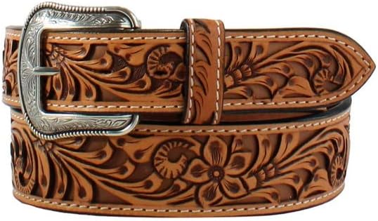 3D FLORAL TOOLED BELT