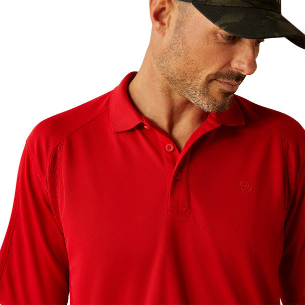 ARIAT MENS POLO HAUTE RED