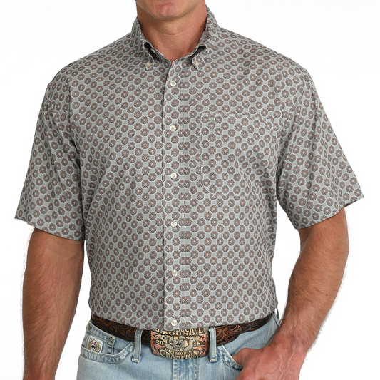 CINCH MNS SS SHRT ARENFLEX GRAY