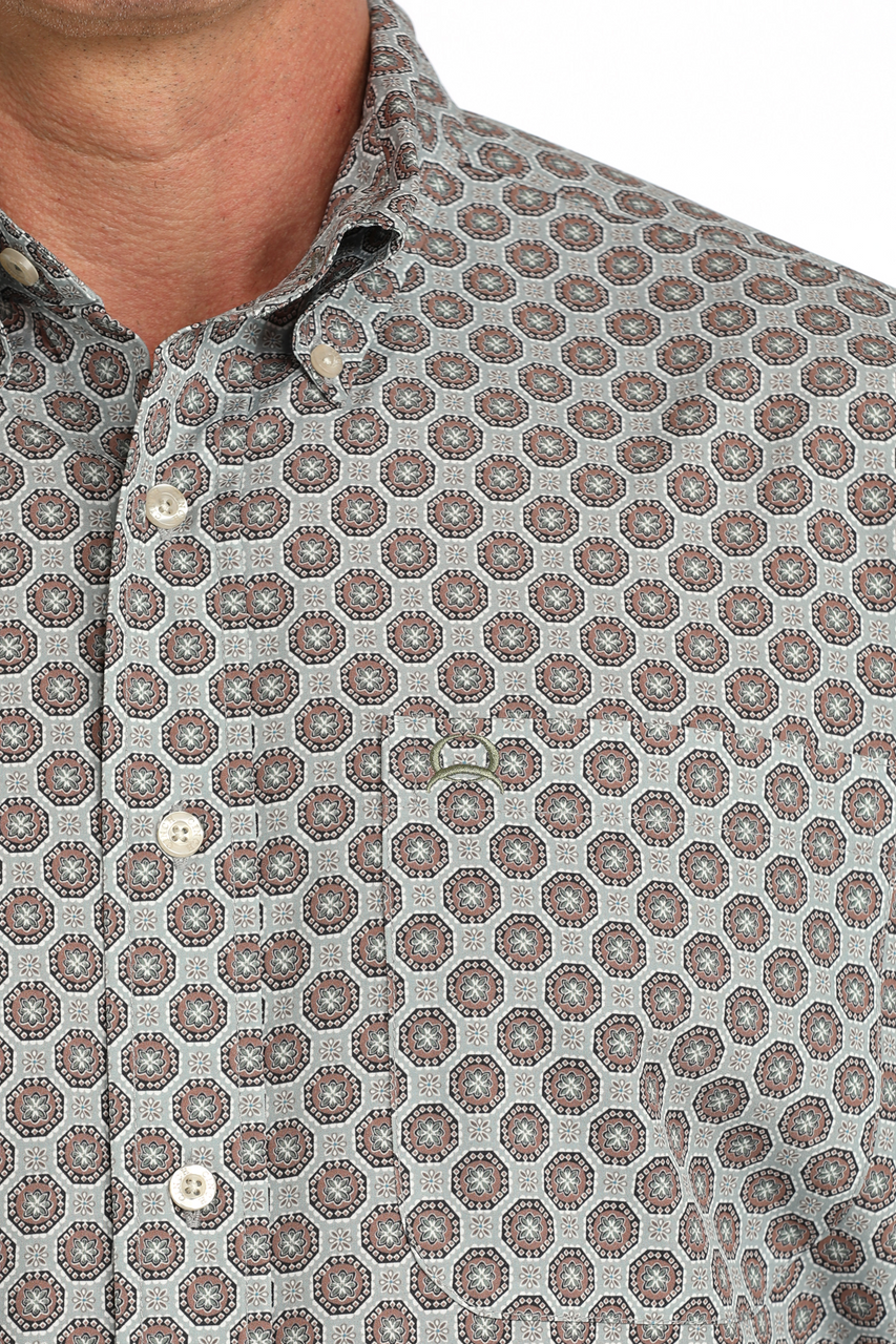 CINCH MNS SS SHRT ARENFLEX GRAY