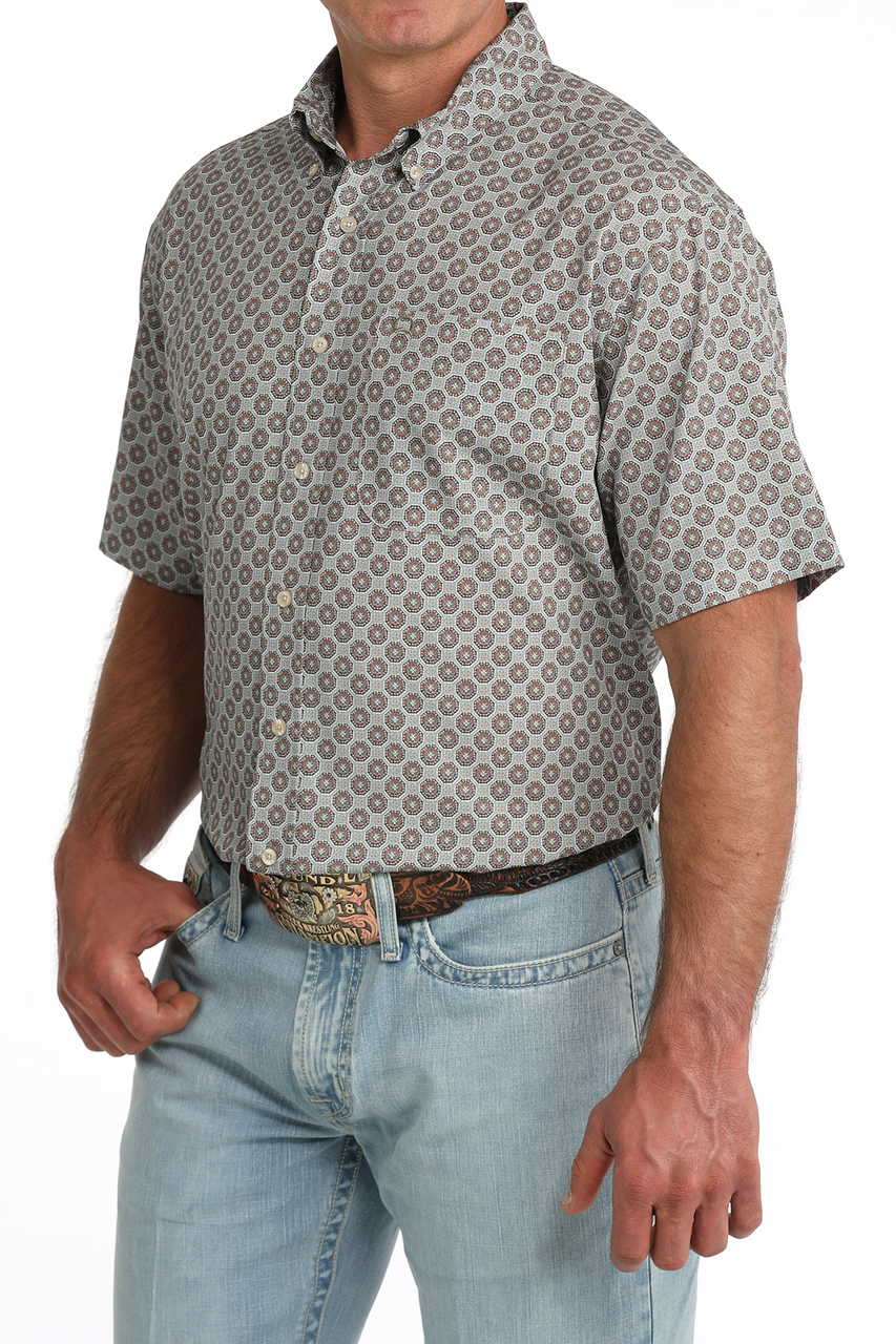 CINCH MNS SS SHRT ARENFLEX GRAY
