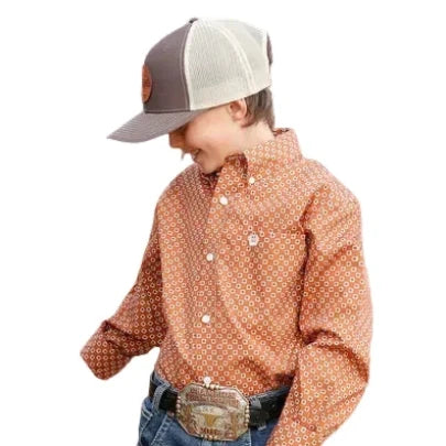 CINCH BOYS PRINT SHIRT