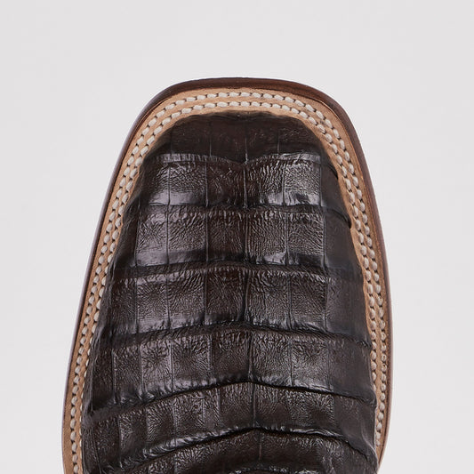 LUCCHESE CHOCOCLATE CROCODILE EXOTIC BOOT