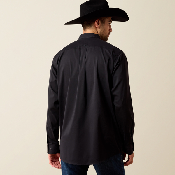 ARIAT MNS LS EVRTHNG SHRT BLK
