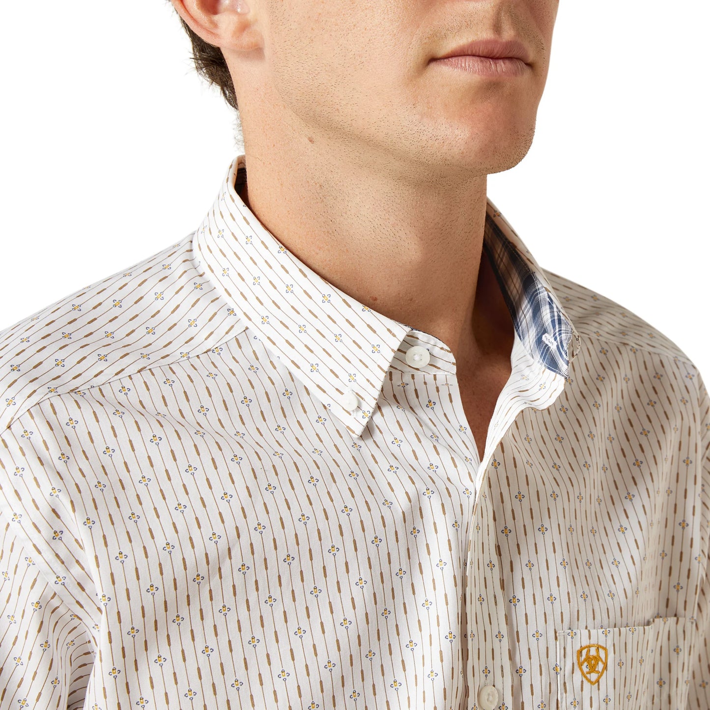 ARIAT MNS WF FTD SHRT PRNT