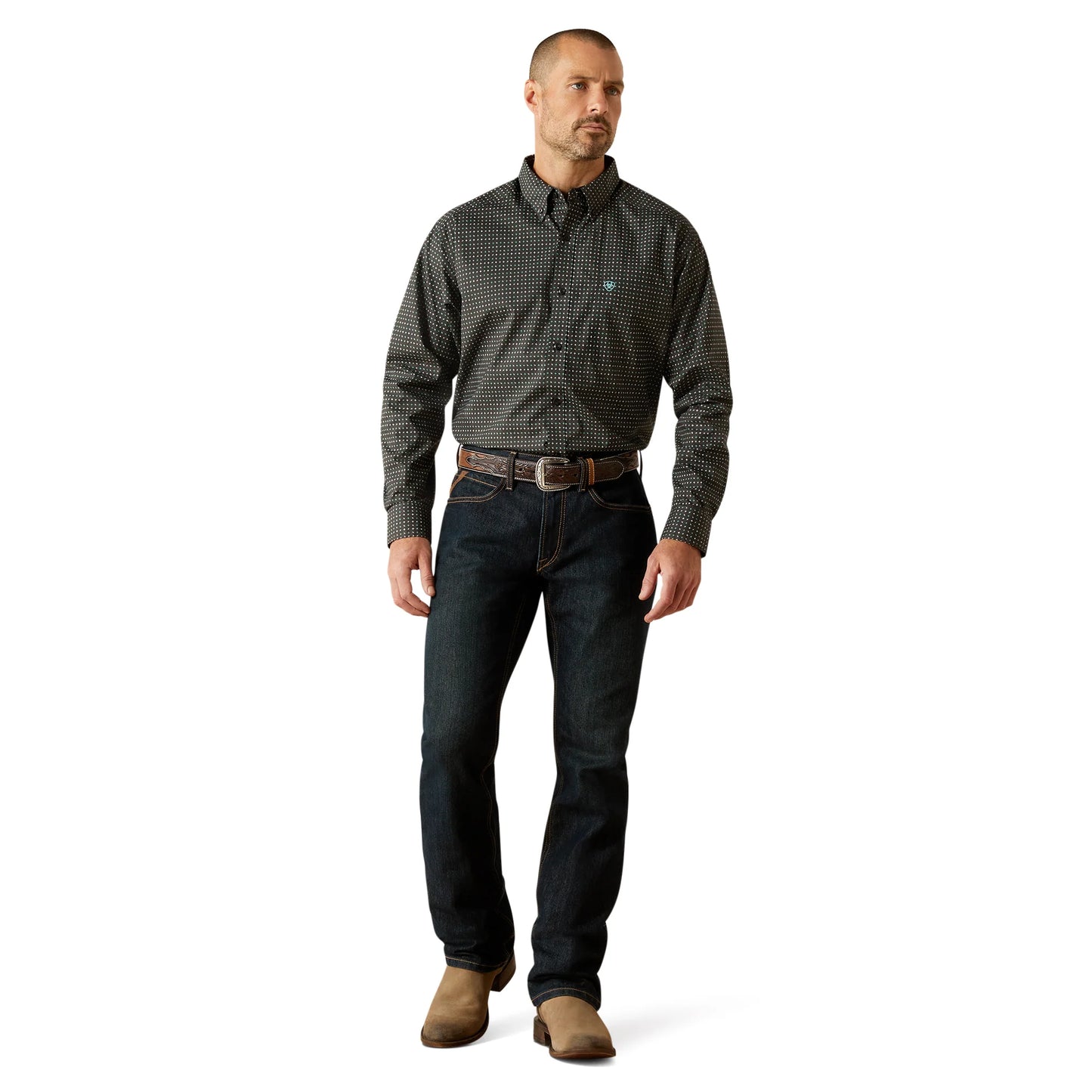 ARIAT MNS LS SHRT PRNT