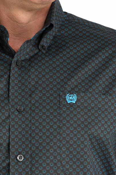 CINCH MENS GEO LS SHIRT