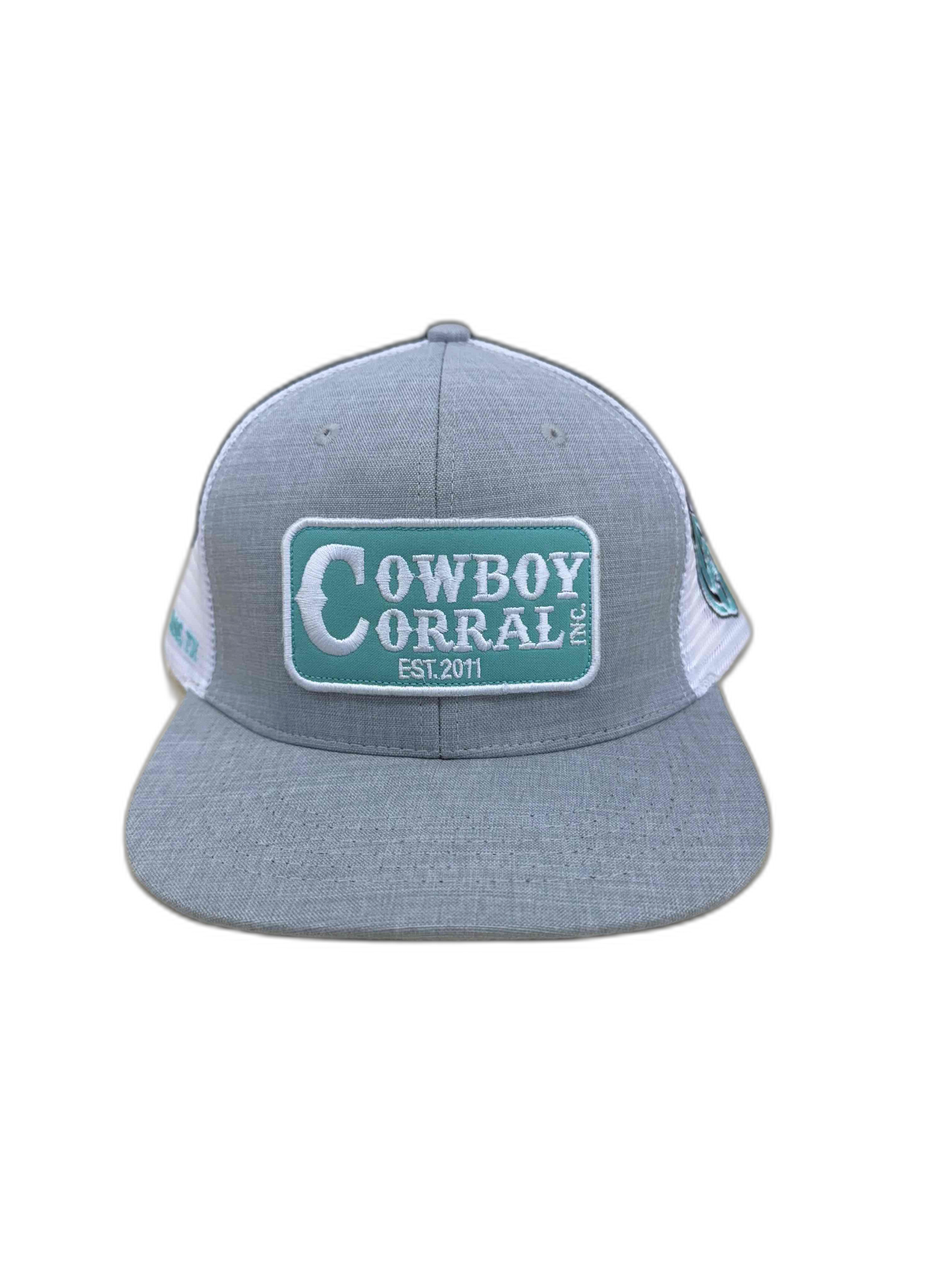 Cowboy Corral Cap Teal/Grey