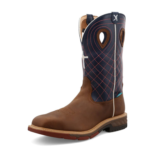 TWISTED X ALLOY TOE WORK BOOT BRN
