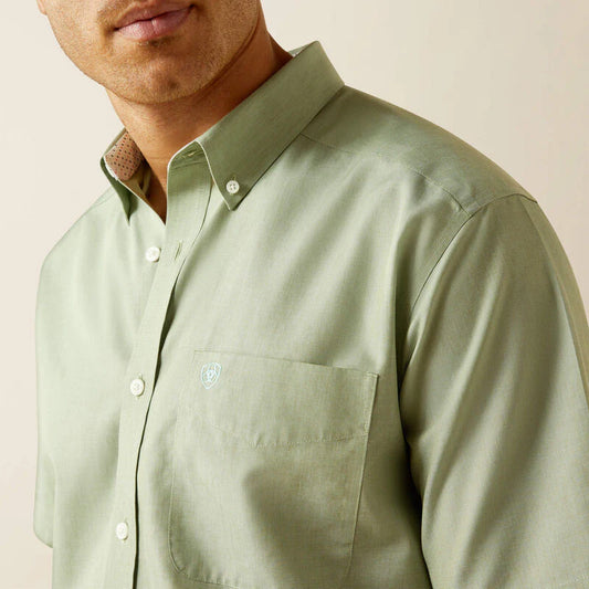 ARIAT MENS SS SHIRT WF SOLID