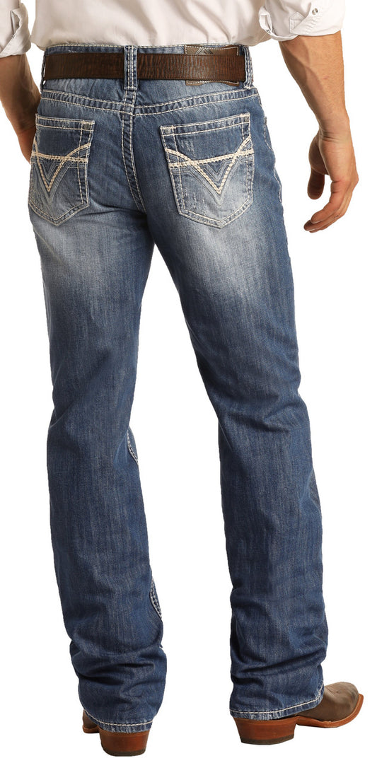 ROCK AND ROLL DOUBLE BARREL RELAXED FIT STRAIGHT JEANS