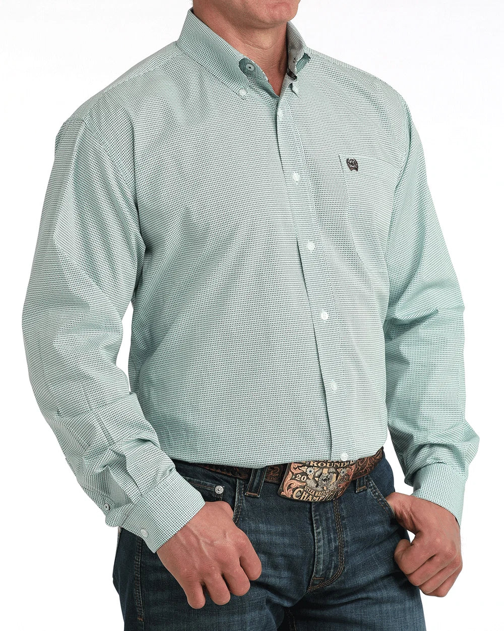 CINCH MNS LS SHRT PRNT