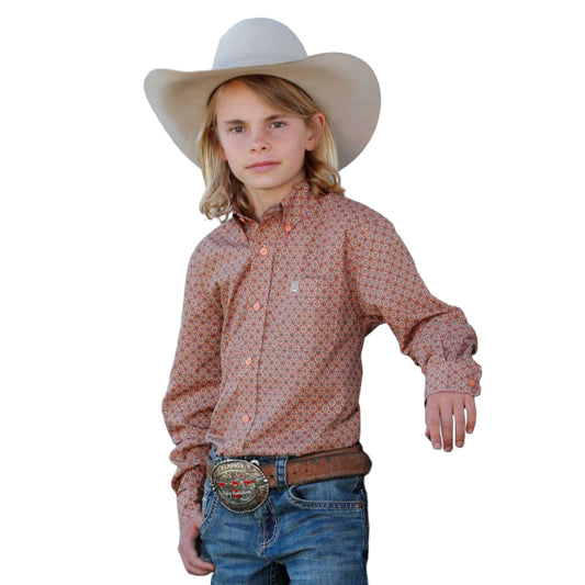 CINCH BOYS LS SHRT PRNT