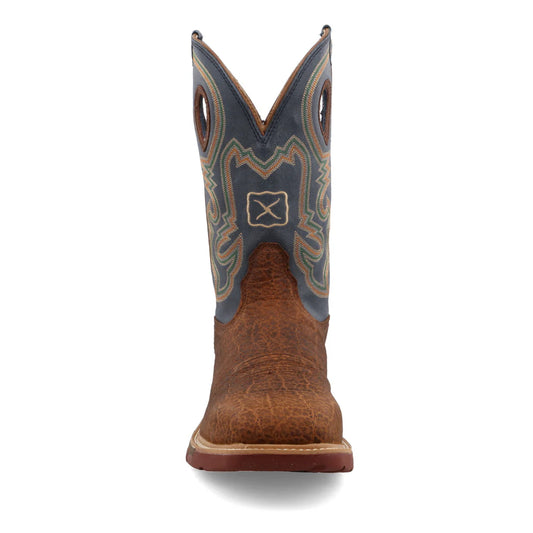 XX MENS SADDLE/PEACOCK ALLOY TOE WORKBOOK