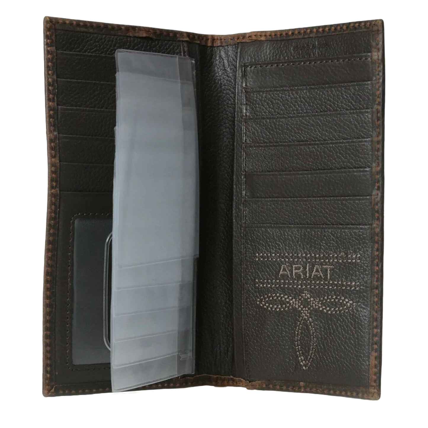 WALLET ARIAT RODEO RED TAP /BRN