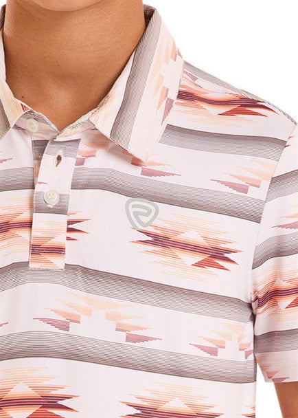 ROCK & ROLL BOYS AZTEC POLO PRNT