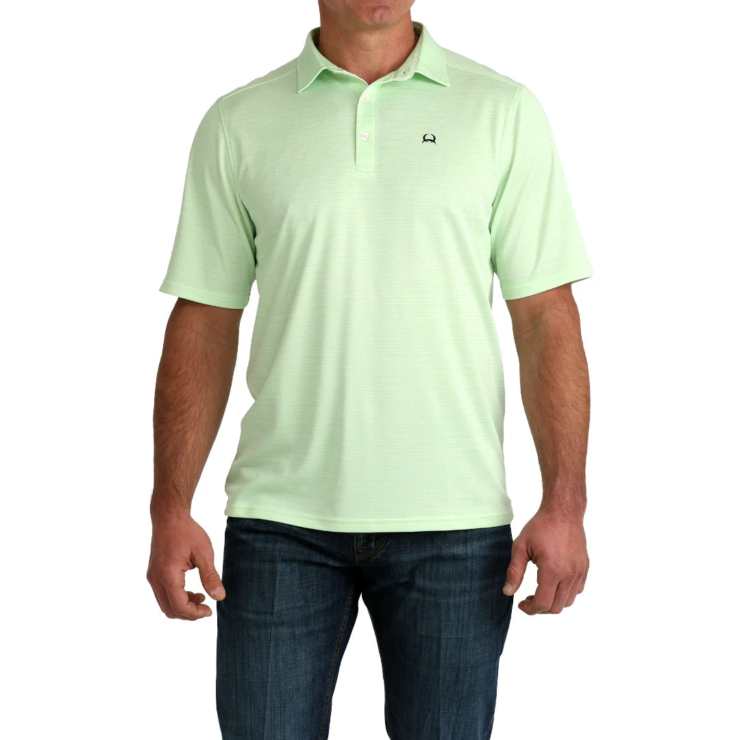 CINCH MENS GREEN ARENAFLEX POLO