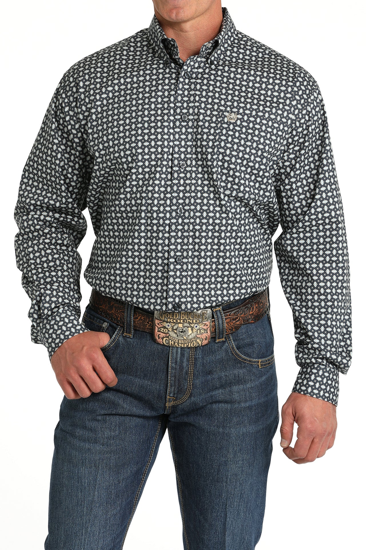 CINCH MENS LS SHIRT PRINT