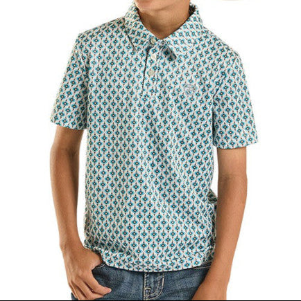 ROCK & ROLL BOYS AZTEC GEO POLO PRNT