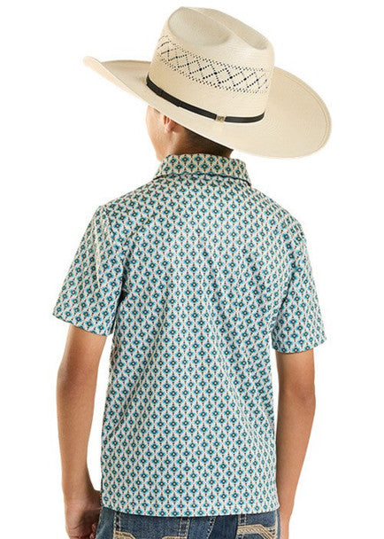 ROCK & ROLL BOYS AZTEC GEO POLO PRNT