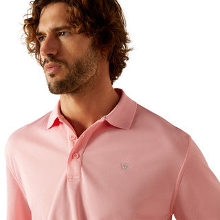 ARIAT MNS TEK POLO PINK