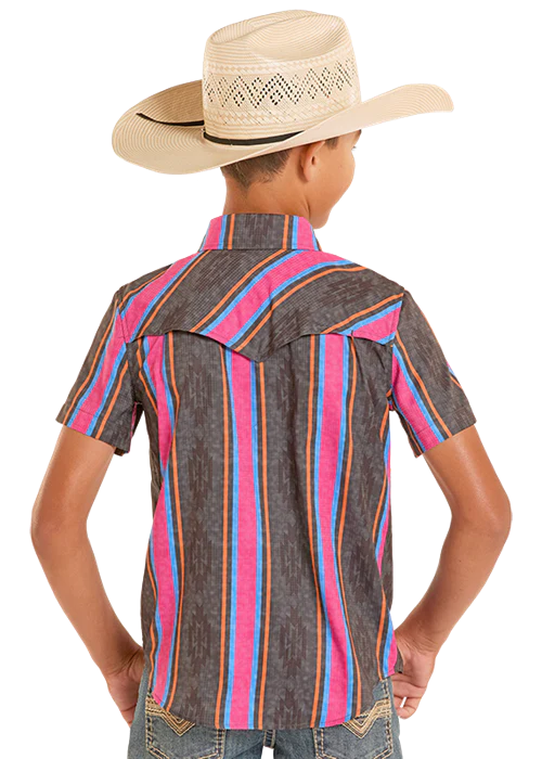 ROCK & ROLL BYS SS SHRT STRIPE
