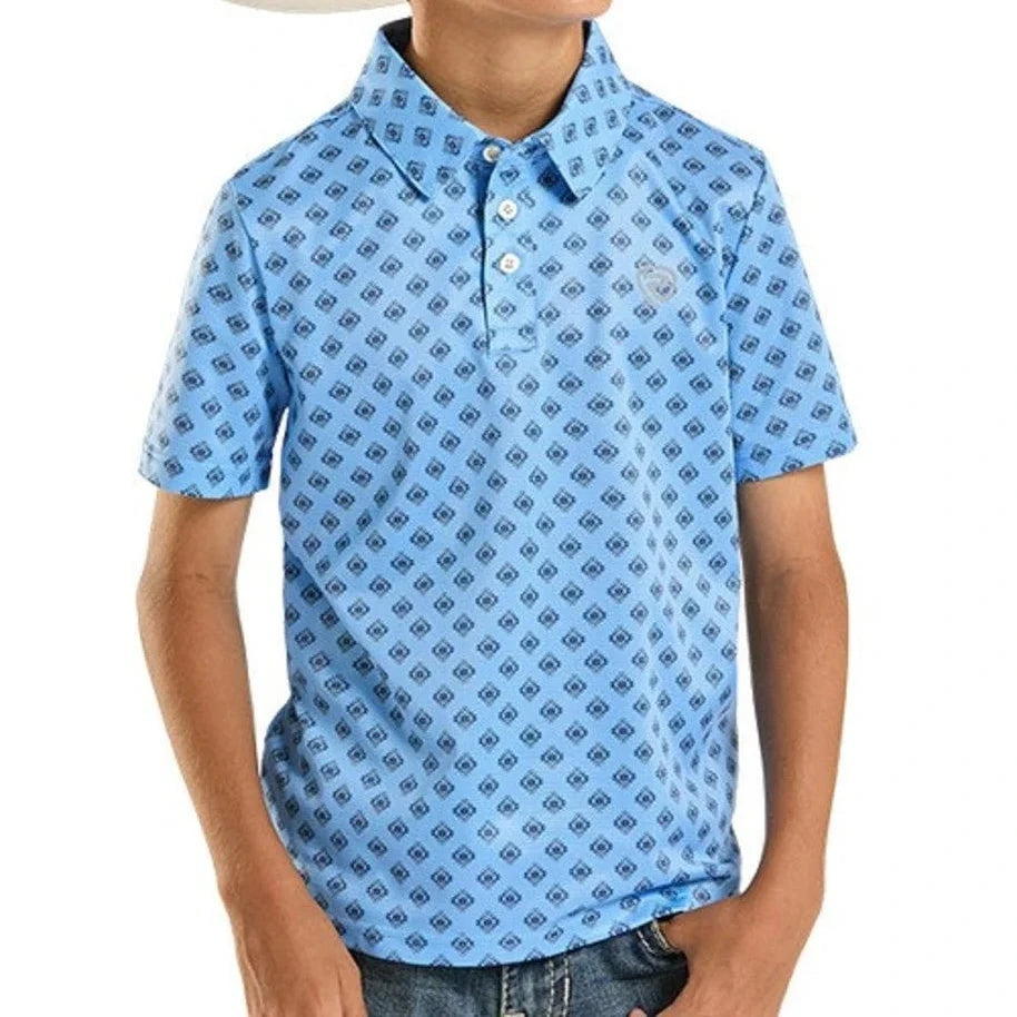 ROCK & ROLL BOYS POLO PRNT