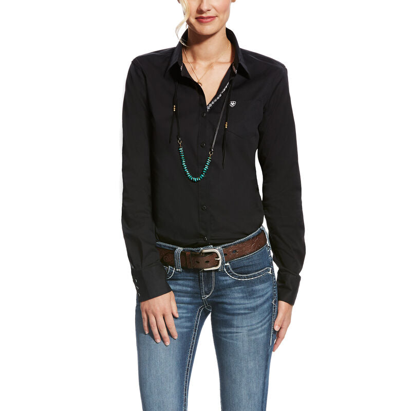 BLOUSE ARIAT STRETCH BLK
