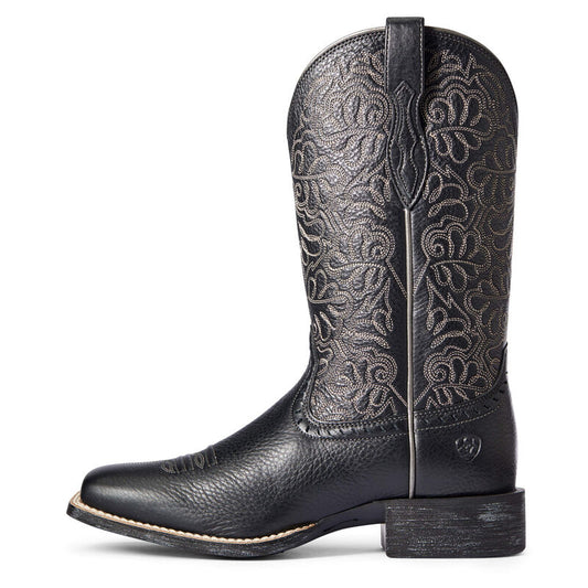 BOOT ARIAT ROUNDUP REMUDA BLK