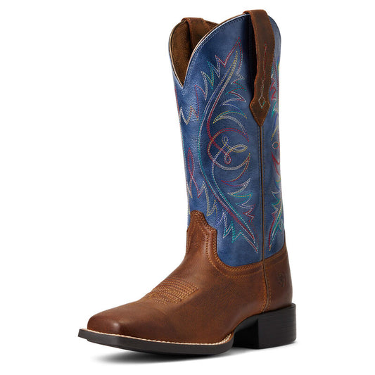 BOOT ARIAT WMNS ROUND UP WIDE SQ TOE STRETCHFIT