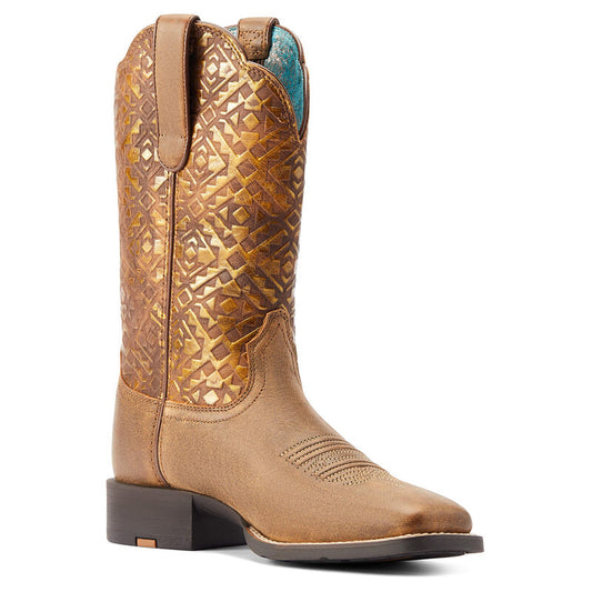 ARIAT WMS ROUND UP SQR TOE BOOT