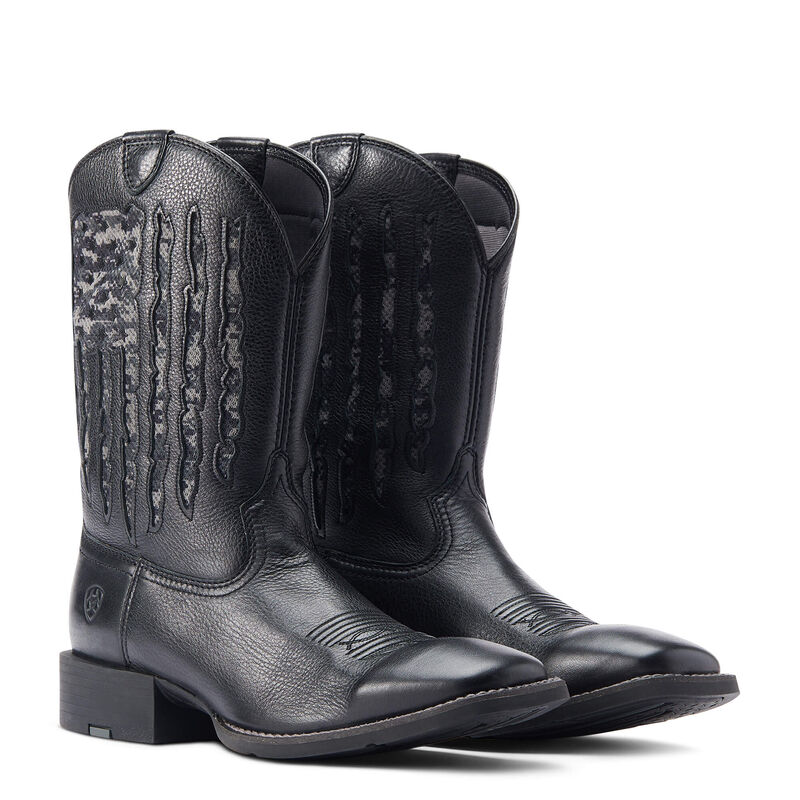 ARIAT VENTEK SPORT MY COUNTRY BLK/BLK