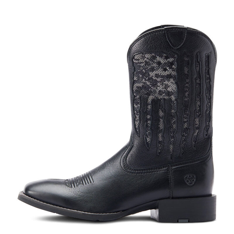 ARIAT VENTEK SPORT MY COUNTRY BLK/BLK